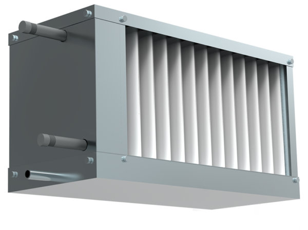 Водяной охладитель для прямоугольных каналов WHR-W 500*300-3